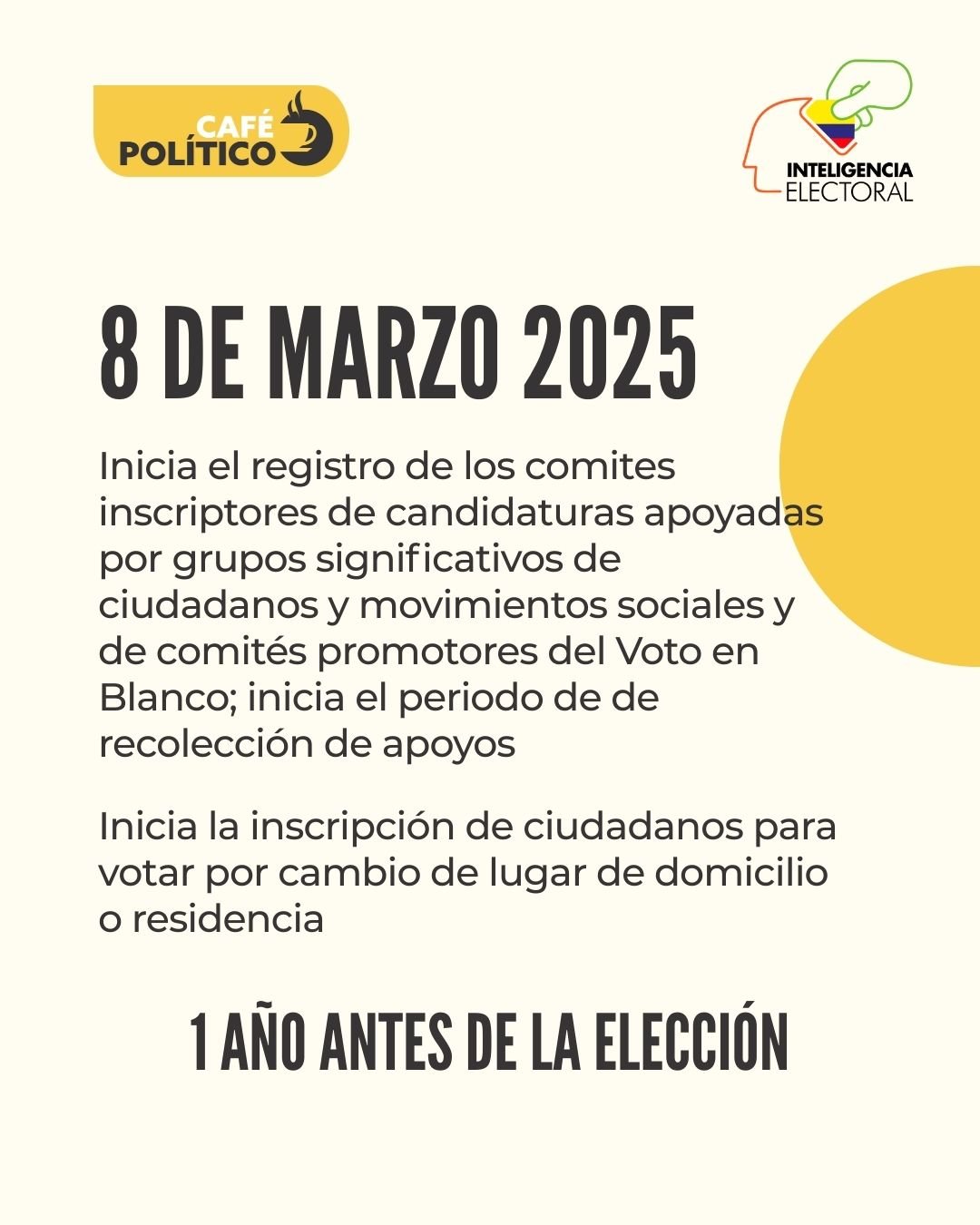 Registraduría Nacional Revela el Calendario Electoral para Elecciones ...