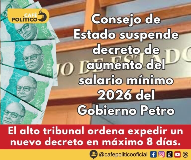 ÚLTIMA HORA: Consejo de Estado suspende decreto de aumento del salario ...