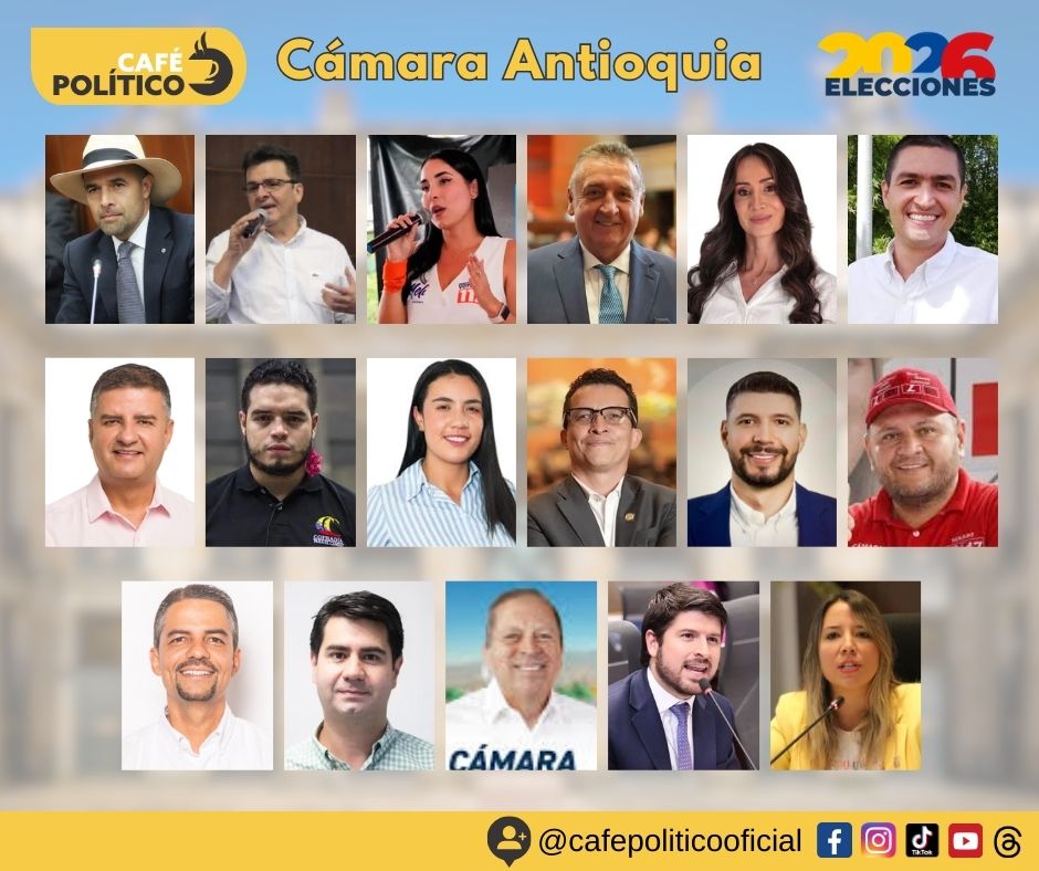 Antioquia definió sus 17 representantes a la Cámara para el periodo 2026-2030