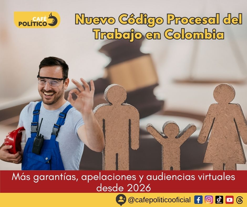 Nuevo Código Procesal del Trabajo en Colombia: más garantías, apelaciones y audiencias virtuales desde 2026