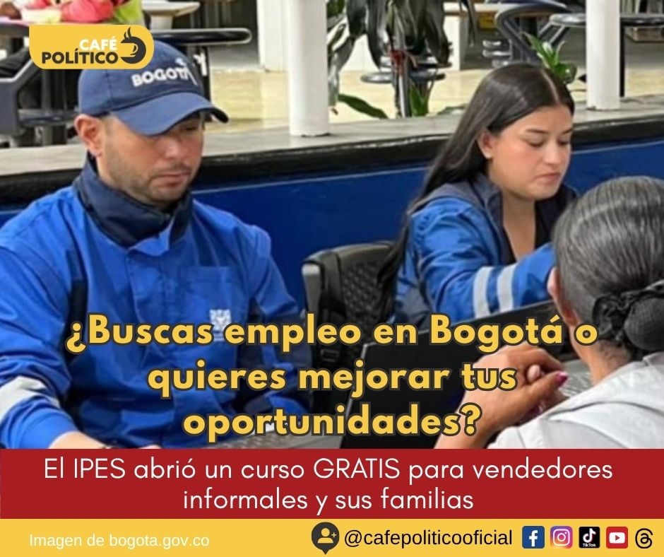 Bogotá abre curso gratis para vendedores informales: así puede inscribirse al programa del IPES en abril