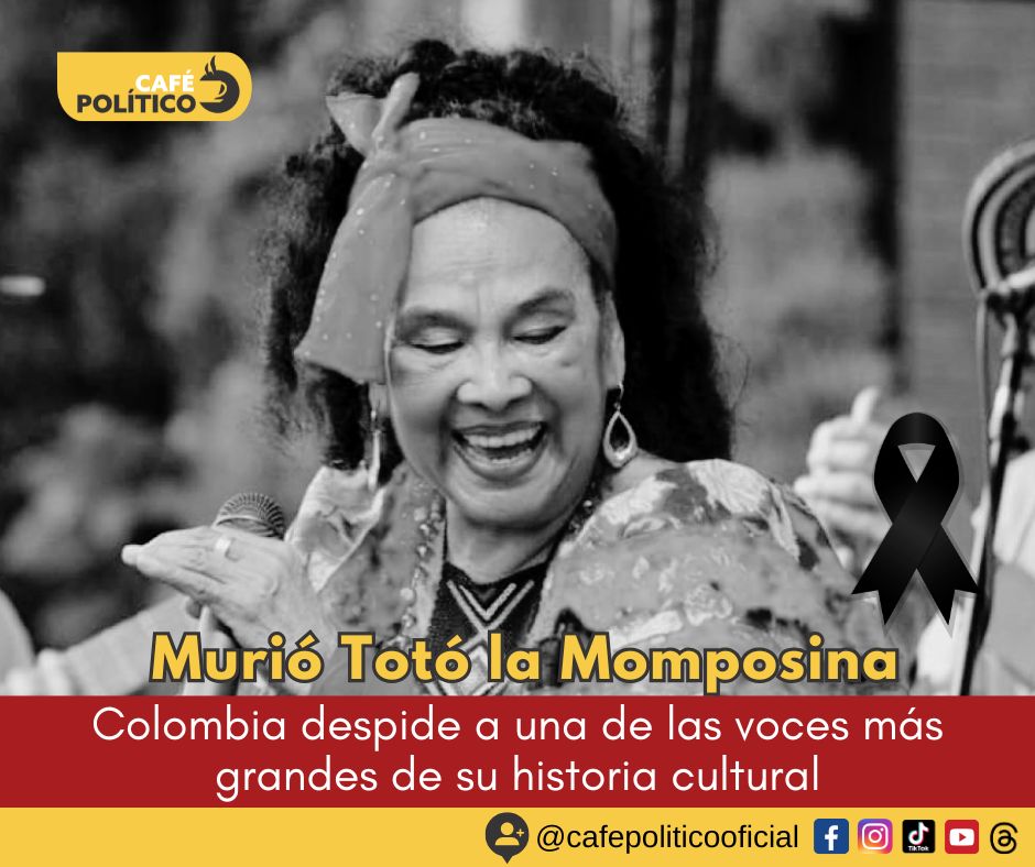 Murió Totó la Momposina: Colombia despide a una de las voces más grandes de su historia cultural