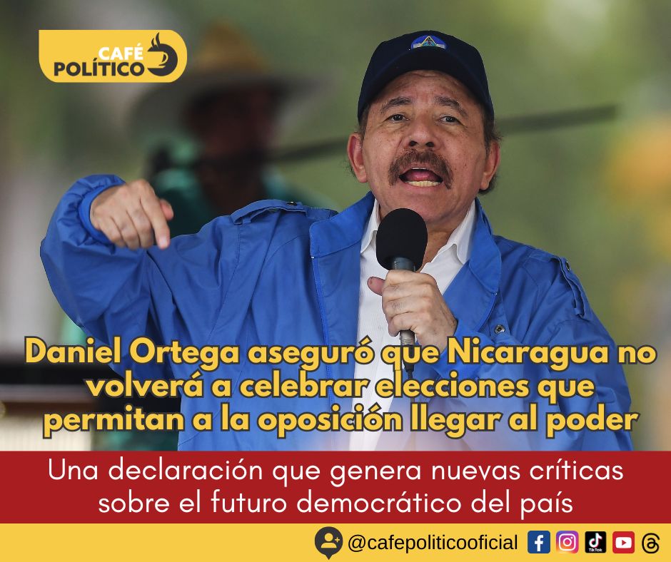 Daniel Ortega anuncia que Nicaragua no volverá a celebrar elecciones: el régimen cierra la puerta a la alternancia democrática