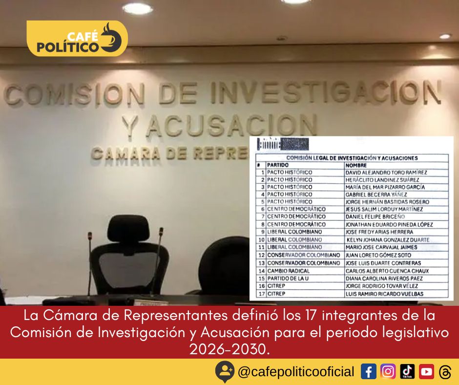 ¿Quiénes integran la nueva Comisión de Acusación? Así quedó conformado el tribunal político que investiga al Presidente y a los altos funcionarios del Estado