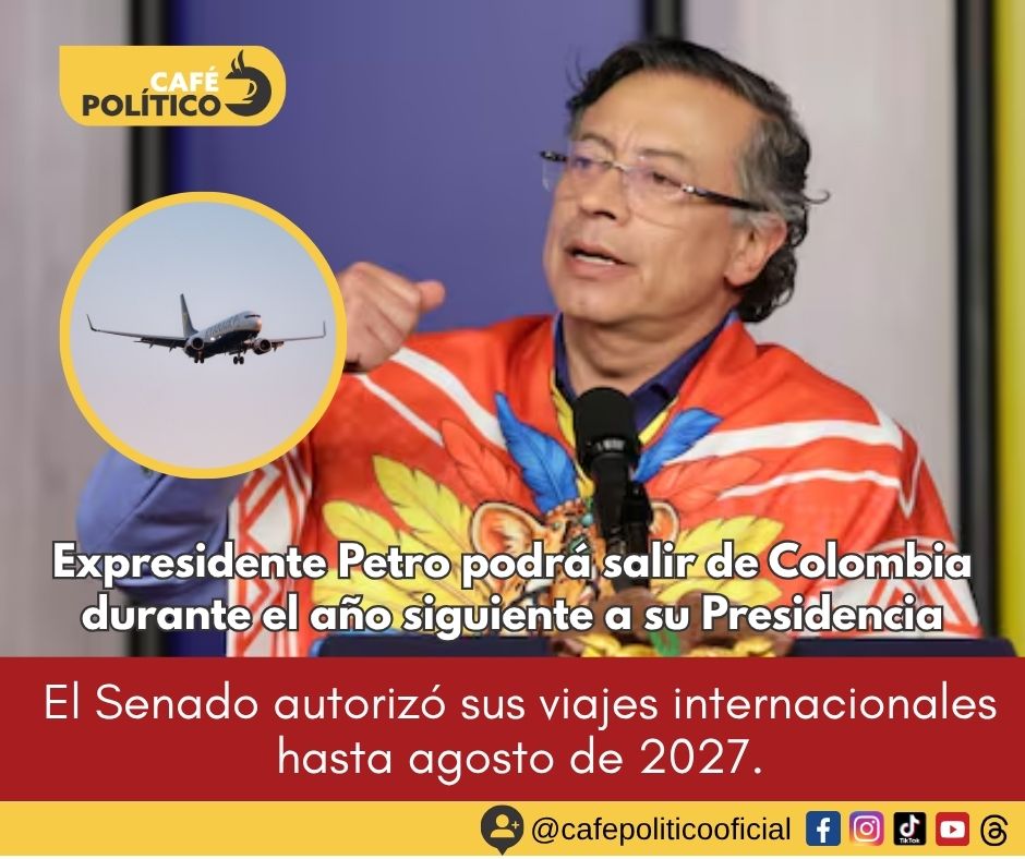 El Senado autorizó a Gustavo Petro a salir de Colombia durante un año: qué implica la decisión