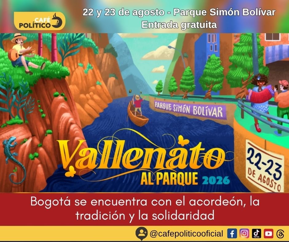 Vallenato al Parque 2026: Bogotá recibe dos días de música, cultura y solidaridad en el Simón Bolívar