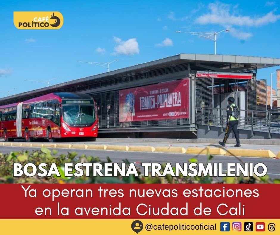 Bosa estrena tres nuevas estaciones de TransMilenio: así cambia la movilidad en la avenida Ciudad de Cali