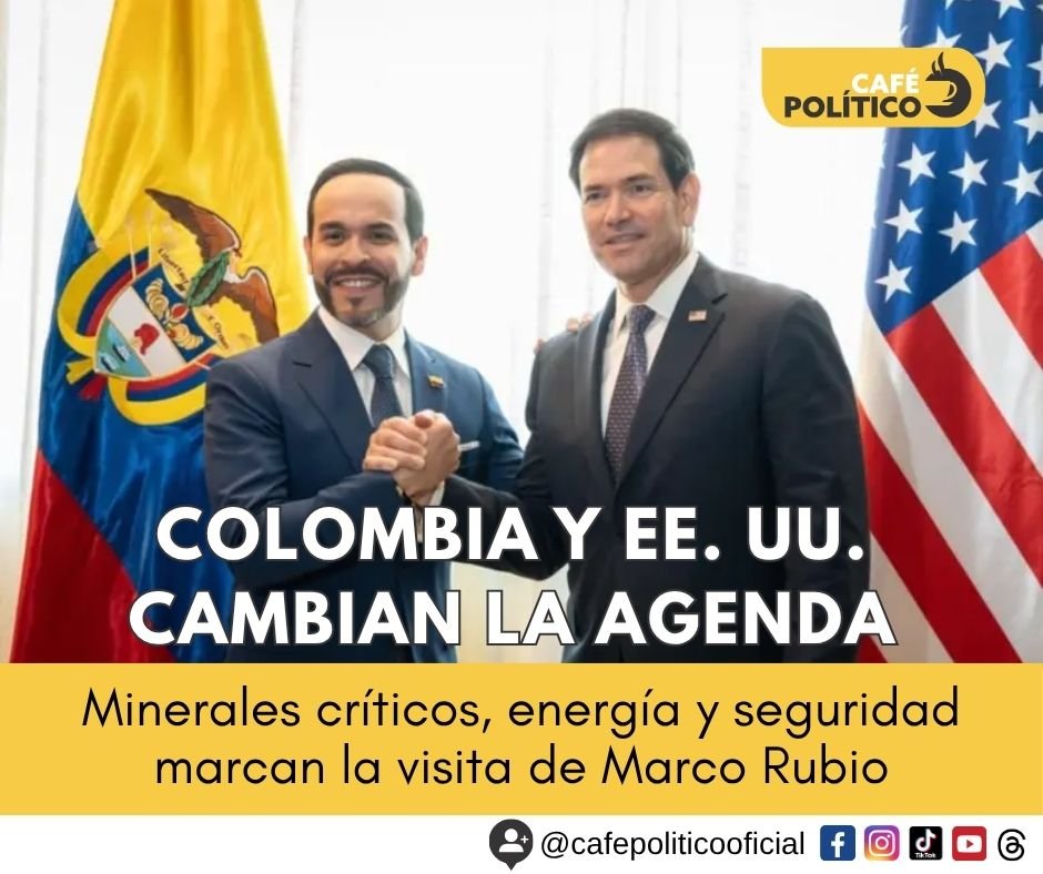Marco Rubio en Colombia: seguridad, minerales críticos y una nueva relación estratégica con Estados Unidos