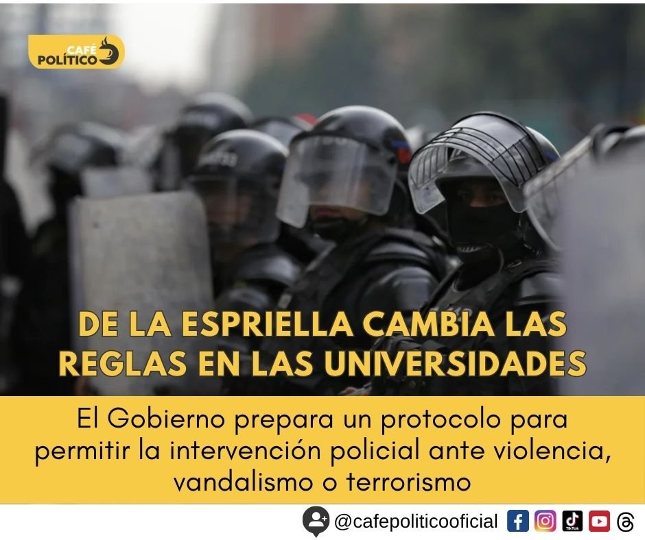 De la Espriella anuncia protocolo para intervenir en universidades: ¿qué cambiaría con el ingreso de la Policía?