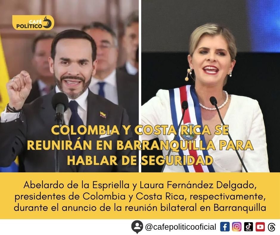 Barranquilla será sede de cumbre entre Colombia y Costa Rica: narcotráfico y seguridad estarán en la agenda