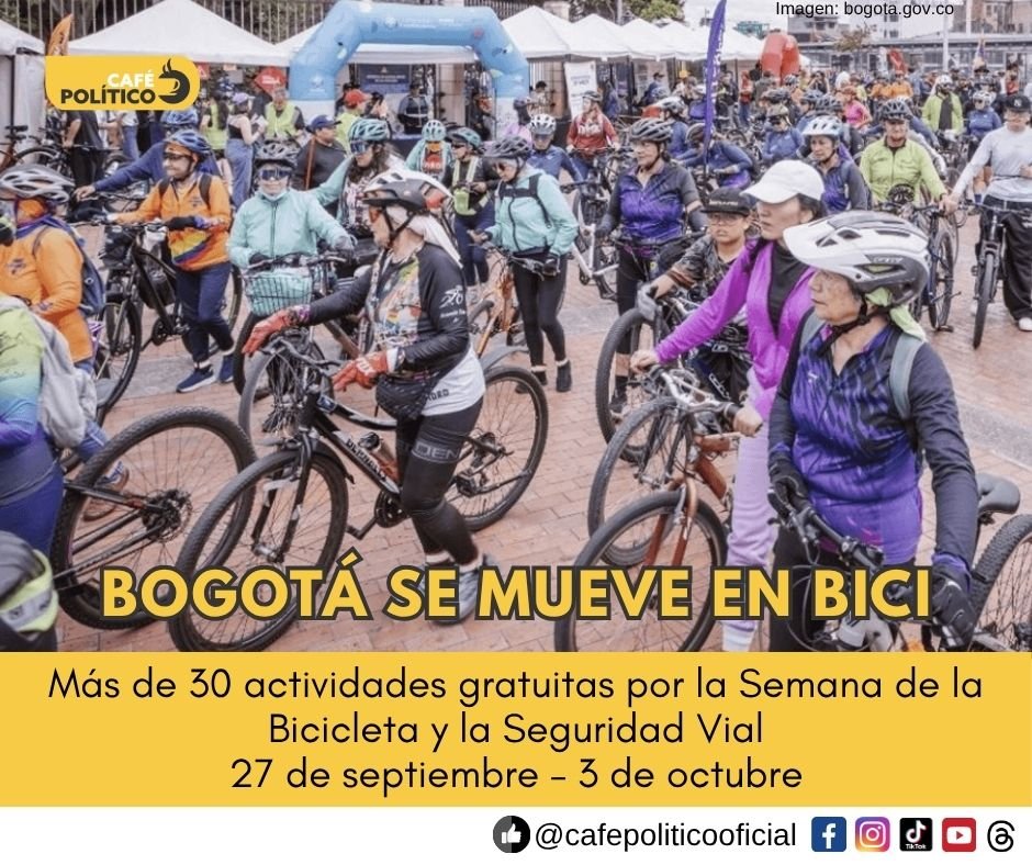Bogotá vive las Semanas de la Bicicleta y la Seguridad Vial: más de 30 actividades gratuitas