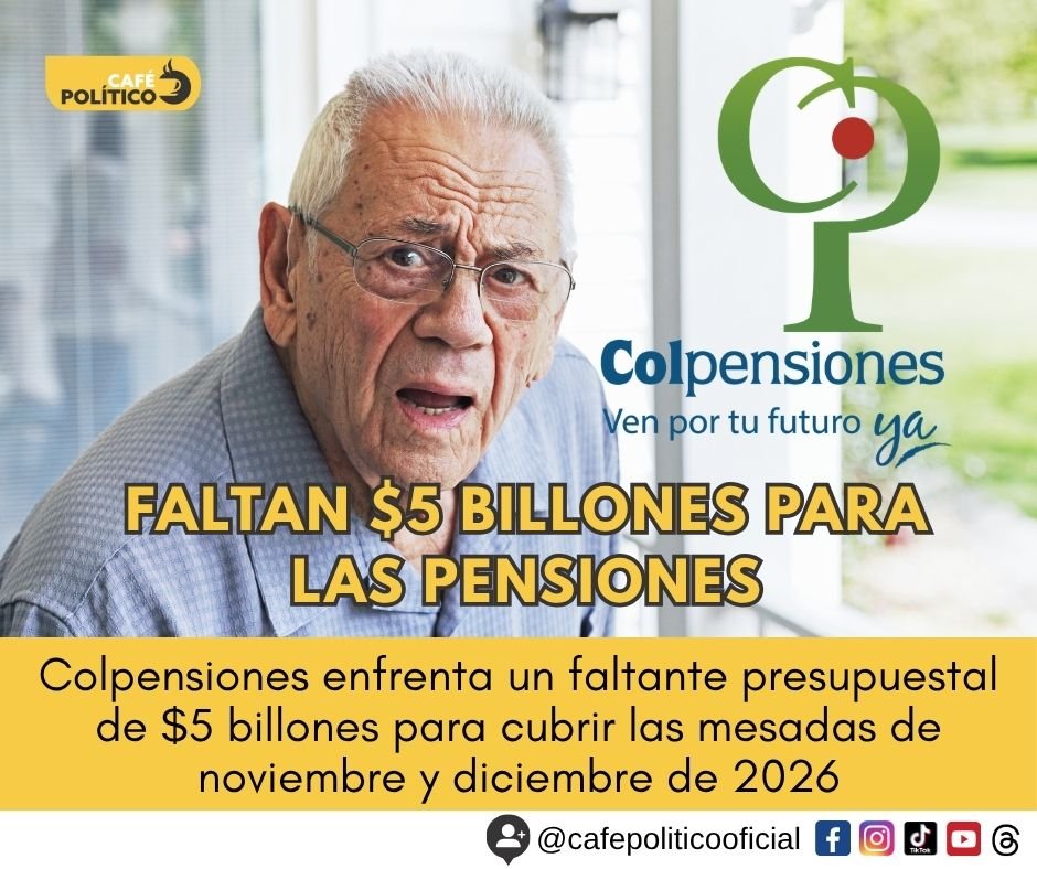Faltan $5 billones para pagar las pensiones de fin de año: ¿qué está pasando con las cuentas de Colpensiones?