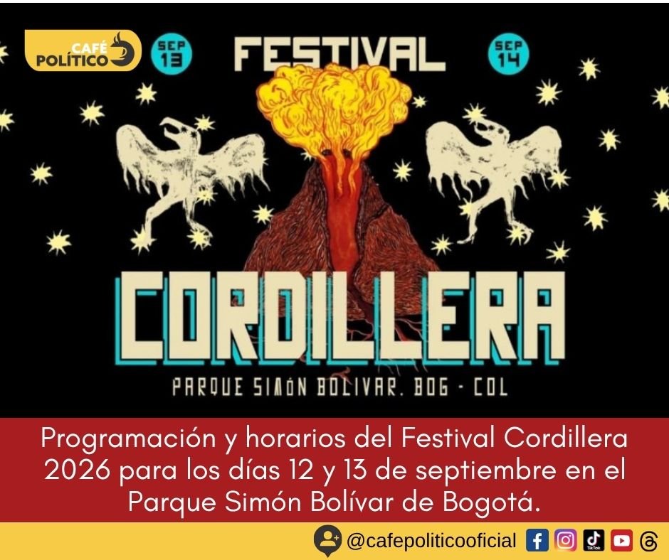 Festival Cordillera 2026: horarios, artistas y escenarios de los conciertos del 12 y 13 de septiembre