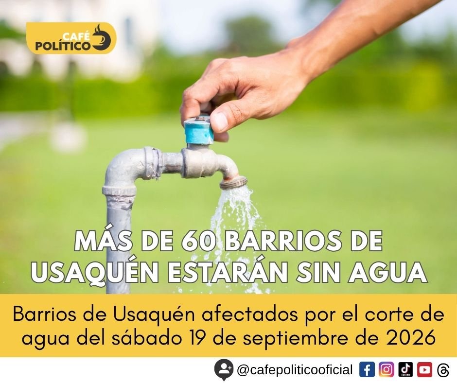 Corte de agua en Bogotá este sábado 19 de septiembre: estos son los barrios de Usaquén afectados