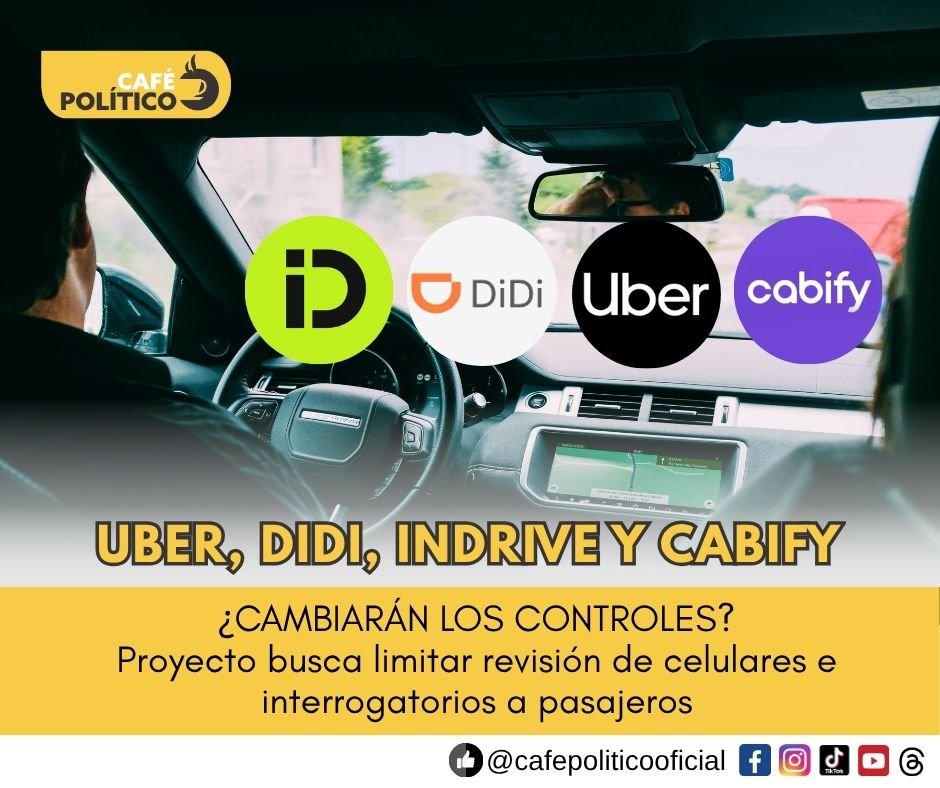 Conductores de Uber, DiDi, inDrive y Cabify tendrían nuevas reglas: proyecto busca limitar controles por comparendo D12