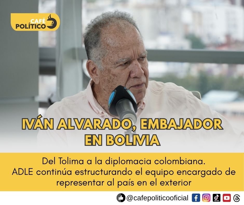 Iván Rodrigo Alvarado, nuevo embajador de Colombia en Bolivia: fue coordinador de campaña de De la Espriella en Tolima