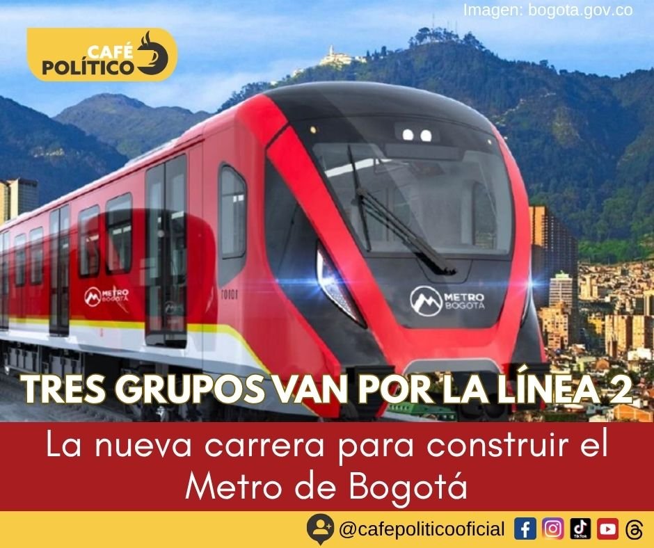 Tres grupos internacionales compiten por construir la Línea 2 del Metro de Bogotá