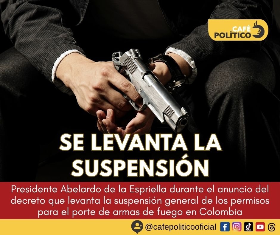 Abelardo de la Espriella levanta la suspensión del porte de armas en Colombia: ¿qué cambia?
