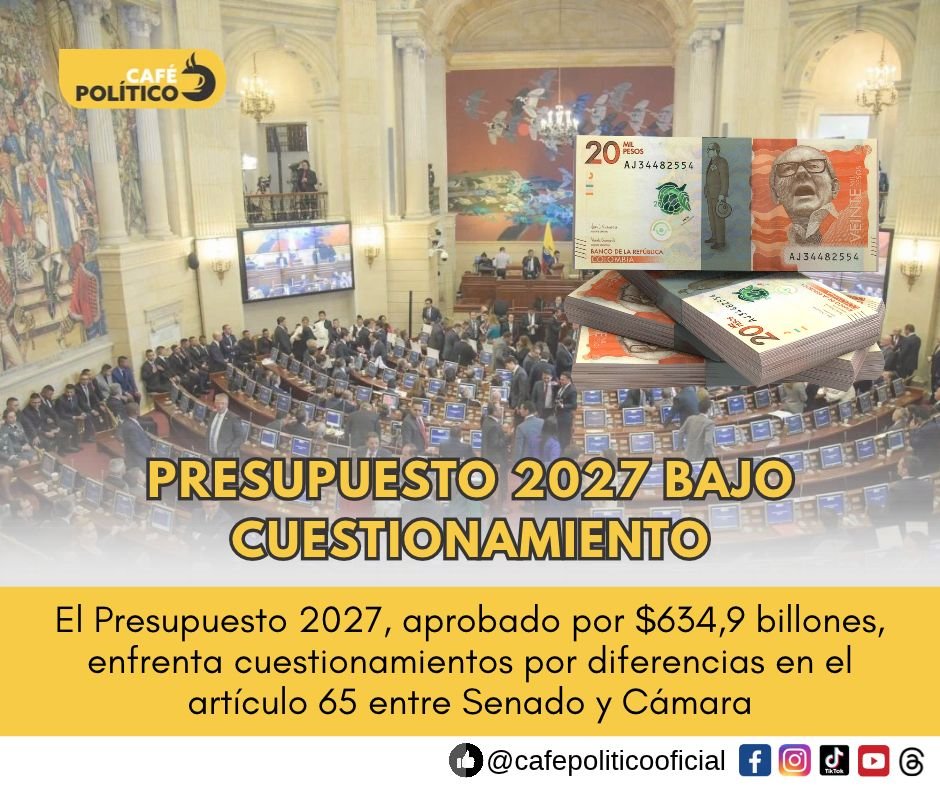 Presupuesto 2027: error en el artículo 65 pone en duda su aprobación