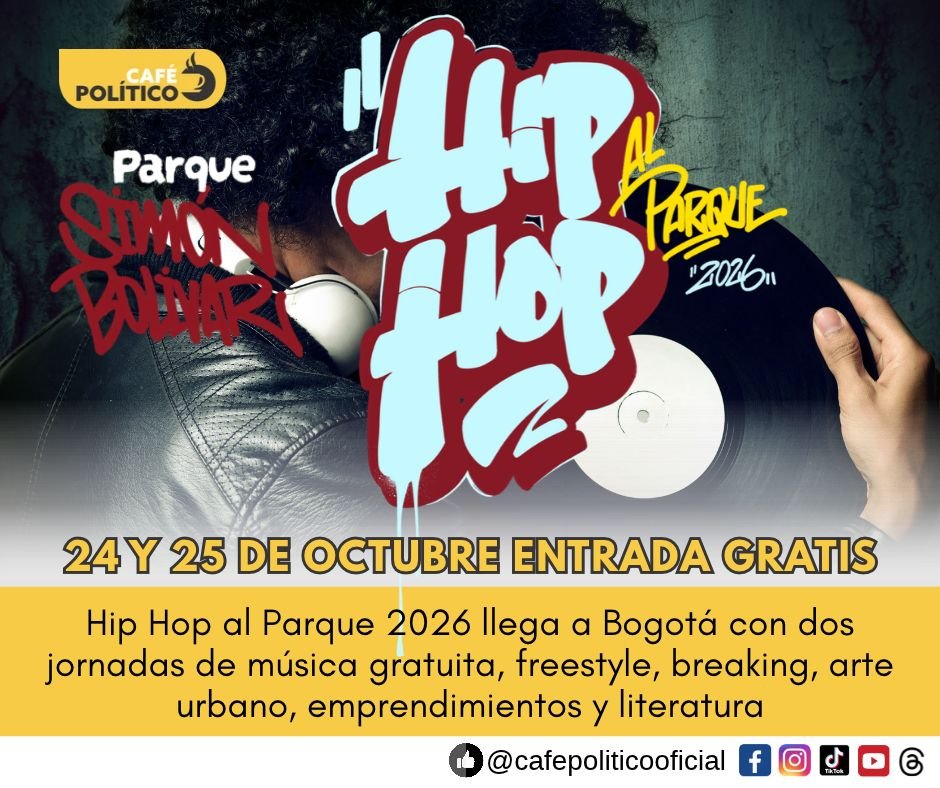 Hip Hop al Parque 2026: programación, horarios y artistas en Bogotá