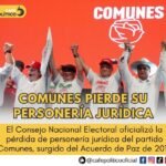 Comunes pierde su personería jurídica: qué cambia para el partido surgido del Acuerdo de Paz Noticias FB-Ins (82)