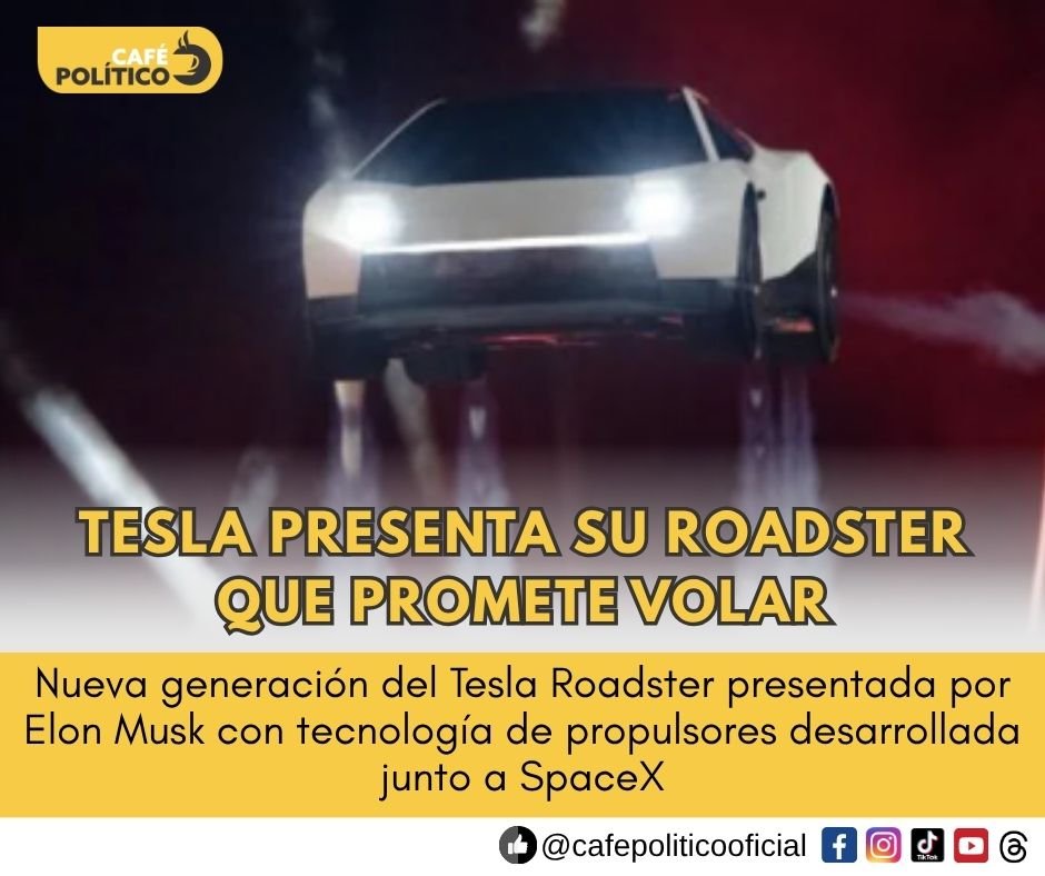 Tesla Roadster: el auto de Elon Musk que promete volar