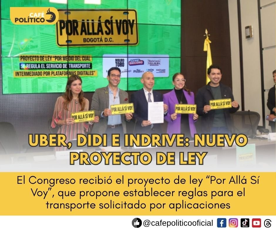 Uber, DiDi e inDrive: proyecto de ley busca regular las plataformas y cambiar las reglas de los taxis en Colombia
