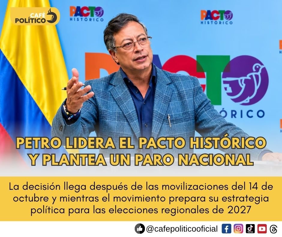 Petro asume la presidencia del Pacto Histórico y pone sobre la mesa un posible paro nacional