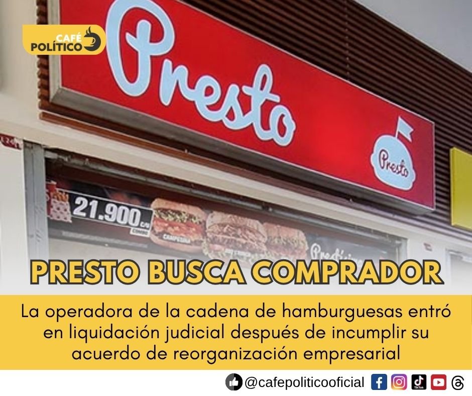 Presto entra en liquidación judicial y busca comprador en Colombia